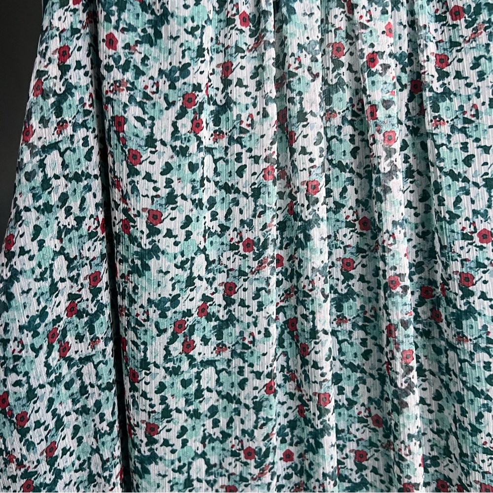 TEXTILE Elizabeth and James Mint Green Floral Maxi Dress - Picture 8 of 9